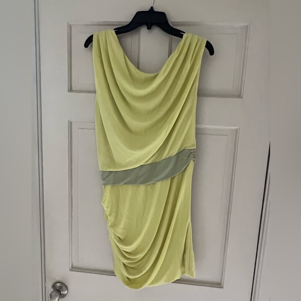 Halstin Heritage Off Shoulder/Block Dress